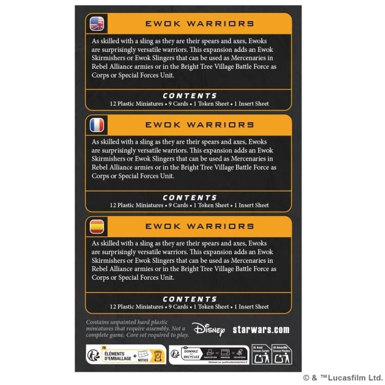 Atomic Mass Games Star Wars: Legion Ewok Warriors Expansion Plastic Miniatures - View 3