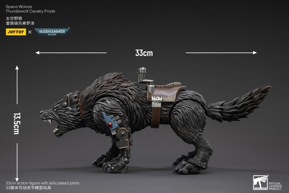 JoyToy Warhammer 40K Space Wolves Thunderwolf Cavalry Frode 1/18 Scale Figure - View 12