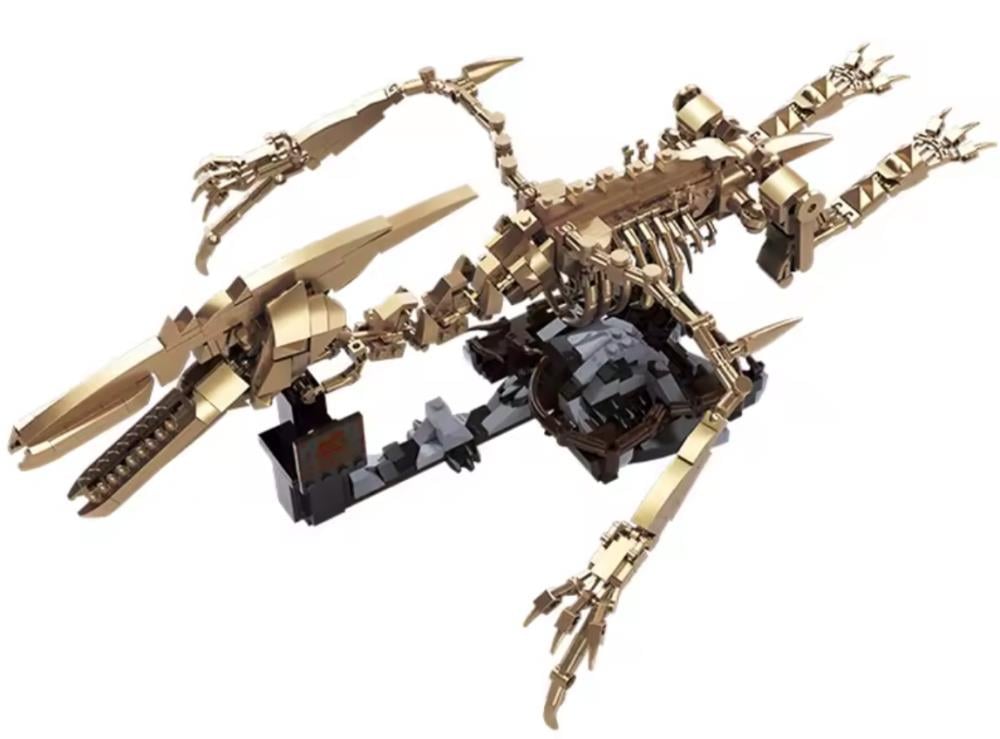 Souzosha Dinosaur Ornament Pterosaur Skeleton Building Block Set - View 3