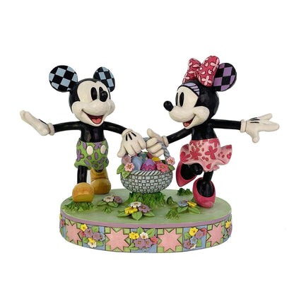 Enesco Disney Traditions Mickey & Minnie Easter Basket Jim Shore 6-Inch Figurine - View 3