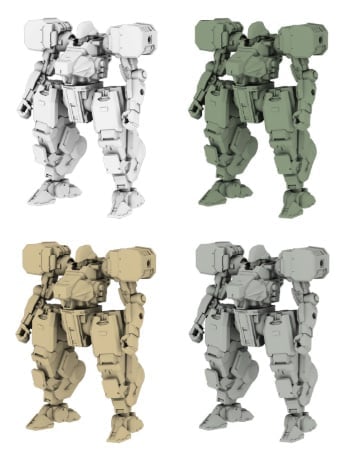 threezero Kikou Sensen Capsule-Dou Wave 1 Paracrax Box of 6 Model Kits (2.4-Inch)
