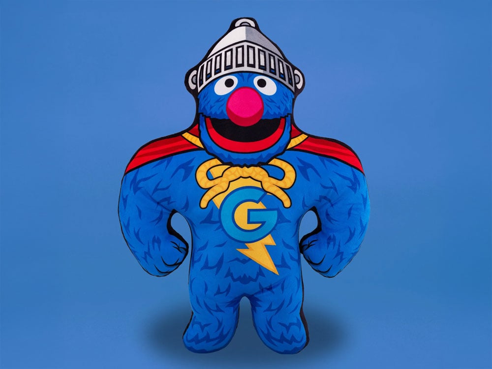 Uncanny Brands Sesame Street Bleacher Buddy Grover Superhero 22-Inch Plush - View 2