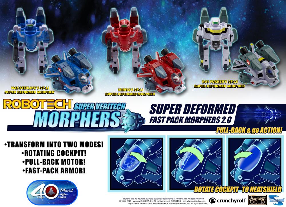 Toynami Robotech Super Veritech Morphers 2.0 40th Anniversary Random Super Deformed Figure - View 3