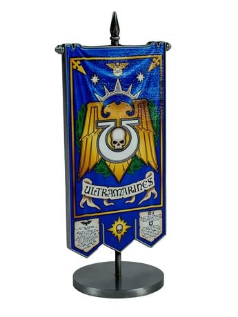 AAA Merchandise Warhammer 40,000 Ultramarines Metal Desktop Banner