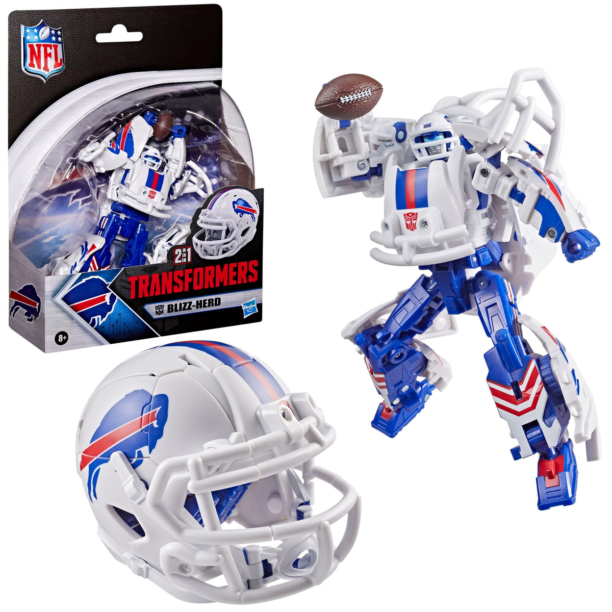 Hasbro Transformers Collaborative NFL x Transformers Buffalo Bills Blizzherd 5.5-Inch Action Figure - View 6