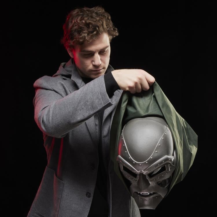Hasbro Marvel Legends Doctor Doom Helmet with Hood Replica - View 10