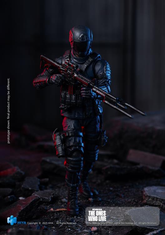 Hiya Toys The Walking Dead: The Ones Who Lived Exquisite Mini Series Civic Republic Military Soldier 1/18 Scale Action Figure - View 3