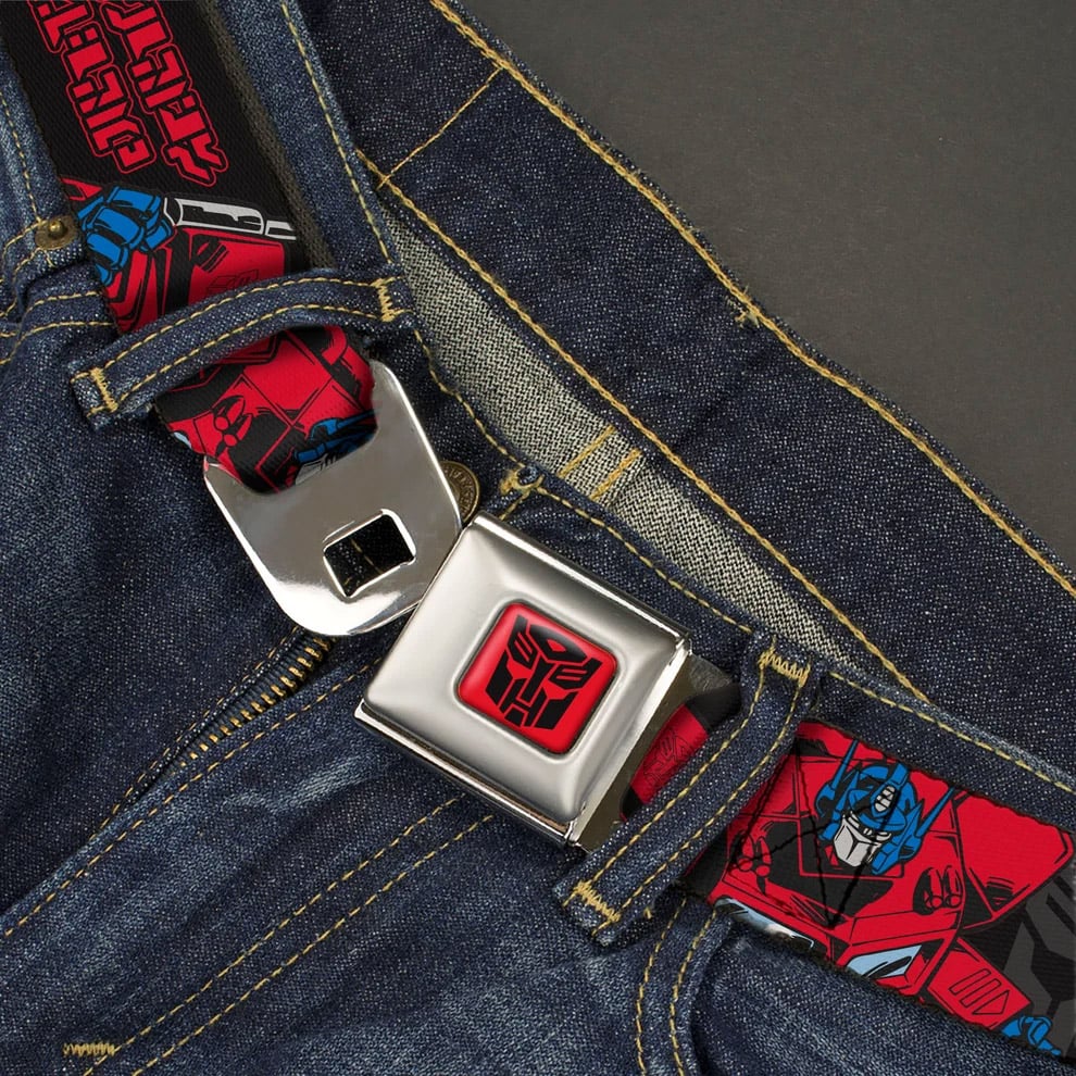 Buckle-Down Inc Transformers Optimus Prime Seatbelt Belt 1.5-Inch Wide - View 4
