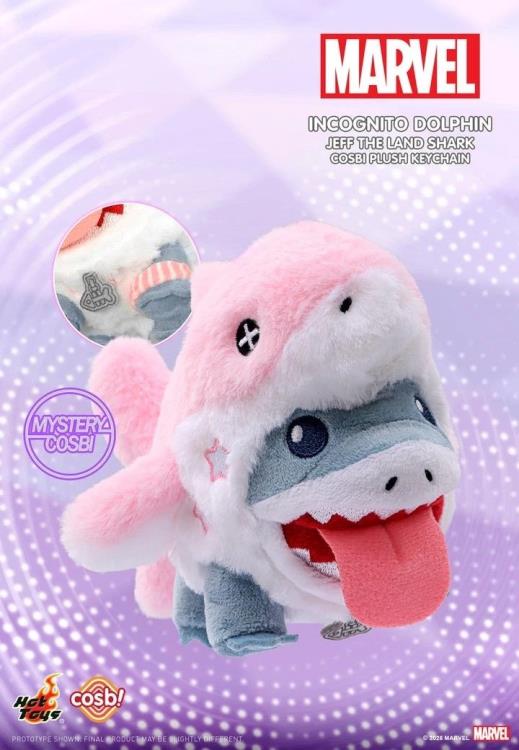 Hot Toys Marvel Comics Cosbi Jeff the Land Shark Random Plush Keychain, 4-Inch - View 10