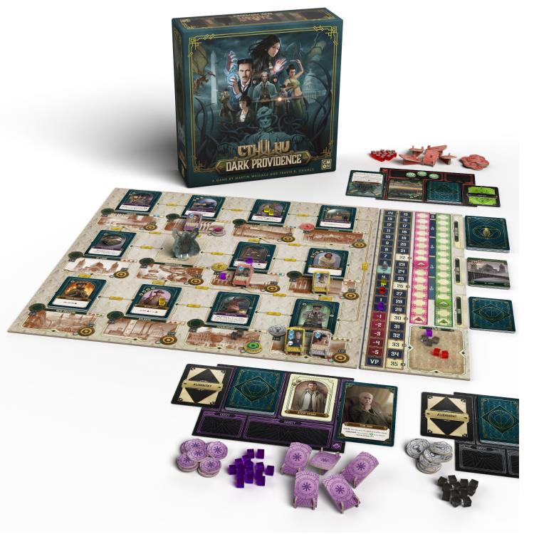 CMON Cthulhu Dark Providence Cthulhu-Themed Tabletop Board Game - View 3