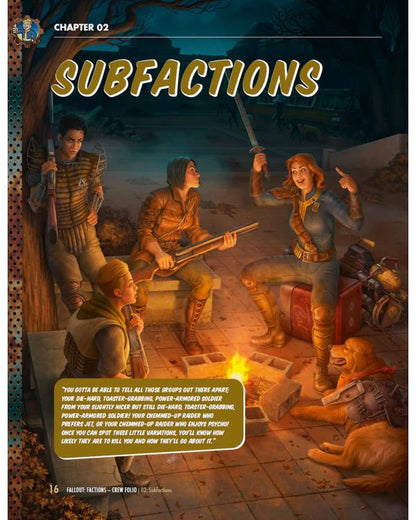 Modiphius Fallout Factions: Crew Folio Game Accessory - View 7