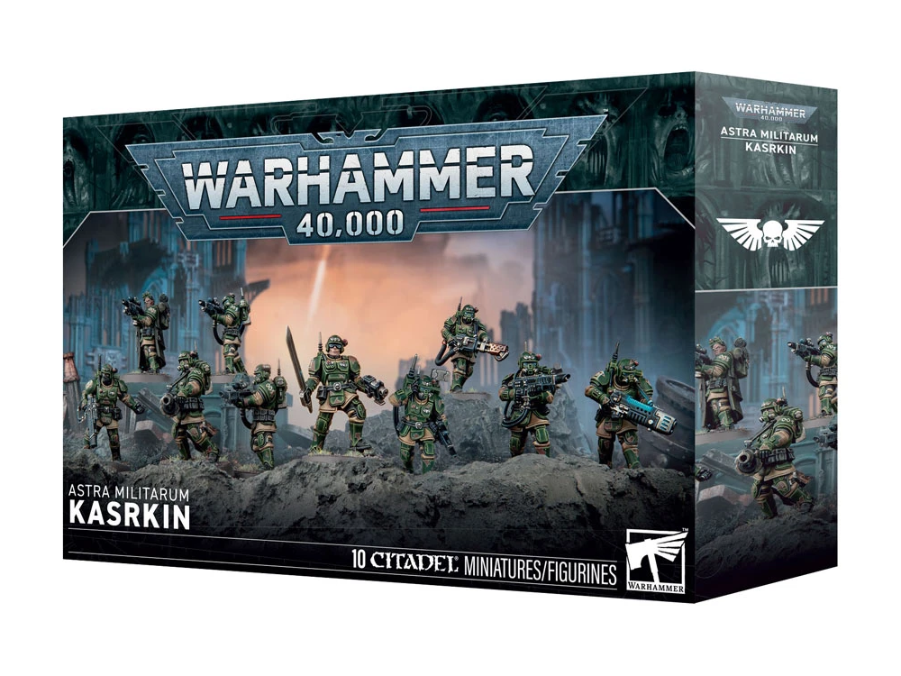 Games Workshop Warhammer 40,000 Astra Militarum Kasrkin Citadel Plastic Miniature Set - View 2