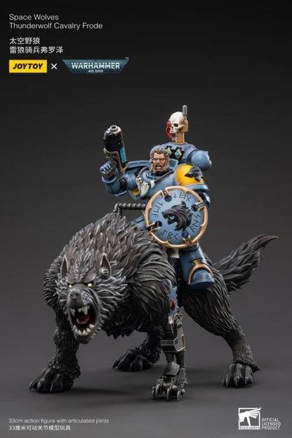 JoyToy Warhammer 40K Space Wolves Thunderwolf Cavalry Frode 1/18 Scale Figure - View 11