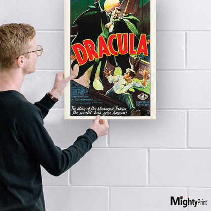 Trend Setters Universal Monsters Dracula (Vintage Poster) MightyPrint 24-Inch Wall Art - View 4