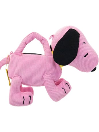Whatever Peanuts Sherbet Spring Snoopy Figural Corduroy Crossbody Bag