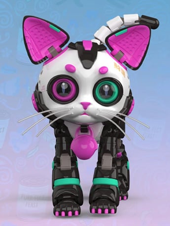 Sensmeta Cyber Zoo Cat28-A White and Black Ver. Limited Edition 4-Inch Action Figure