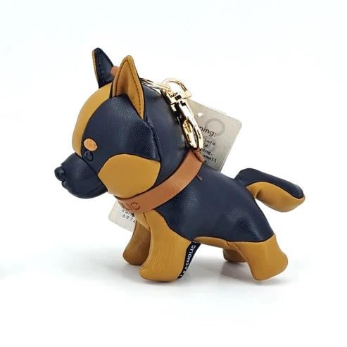 Locker Toys Leasholic German Shepherd Leather Plush Charm, 5.5-Inch - View 5