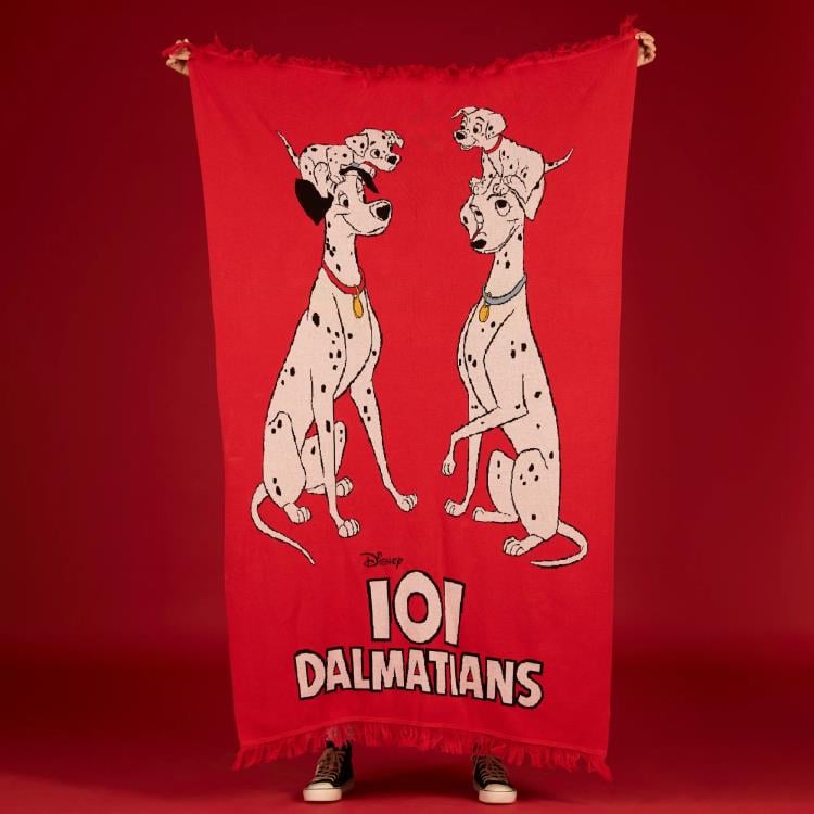 Cakeworthy Disney 101 Dalmatians 65th Anniversary Blanket with Pongo, Perdita, Pepper and Lucky - View 3