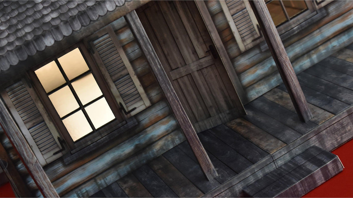 Extreme-Sets Multiverse Collection Log Cabin 1/12 Scale Pop-Up Diorama (14-Inch) - View 14