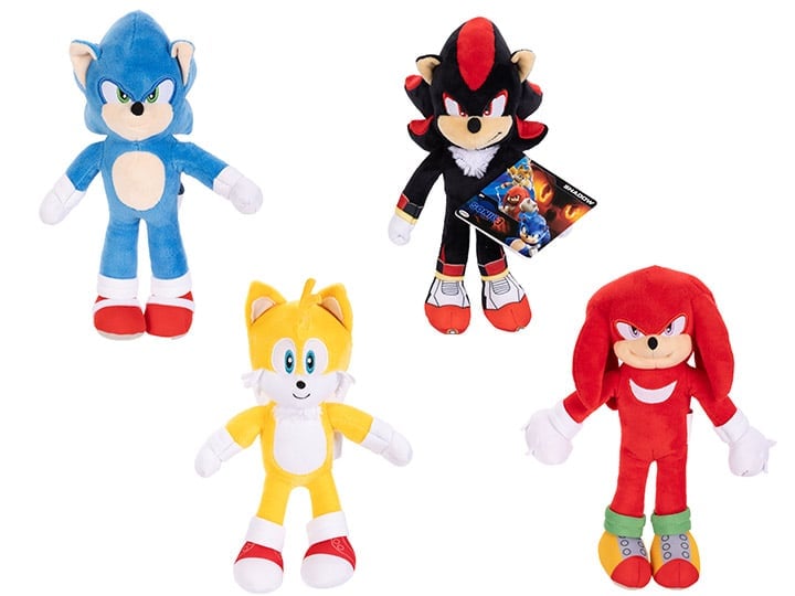 Jakks Pacific Sonic the Hedgehog 3 Set of 4 Soft 9-Inch Plush with Sonic, Tails, Knuckles, Shadow - View 2