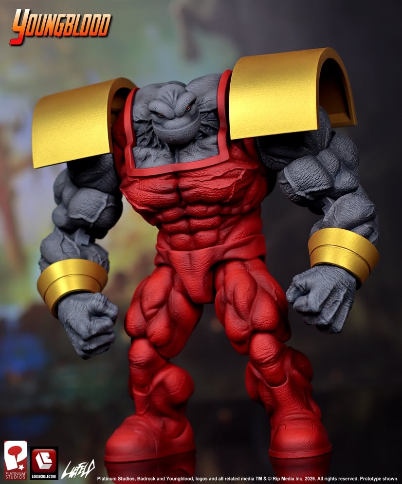 LooseCollector Rob Liefeld's Youngblood Badrock 1/12 Scale Action Figure, 9.5-Inch - View 6