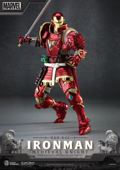 Beast Kingdom Marvel Dynamic 8ction Heroes DAH-046 Medieval Knight Iron Man Action Figure, 8-Inch - View 3