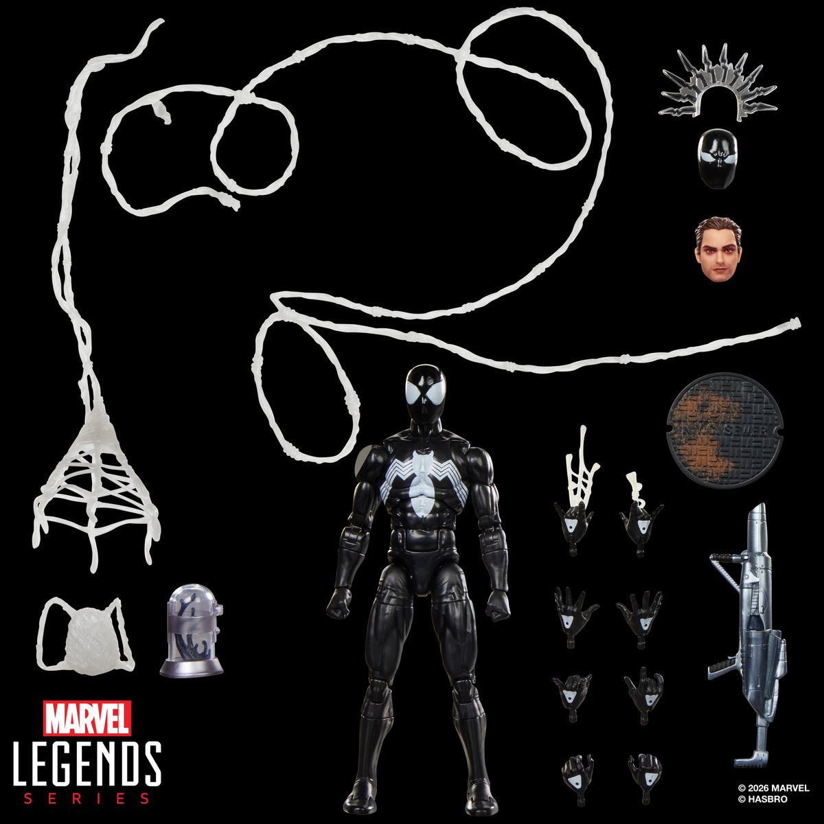 Hasbro Marvel Legends Maximum Series Spider-Man (Symbiote) Action Figure - View 16