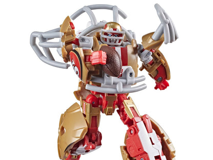 Hasbro Transformers Collaborative NFL x Transformers San Francisco 49ers Goldrush 5.5-Inch Action Figure - View 2