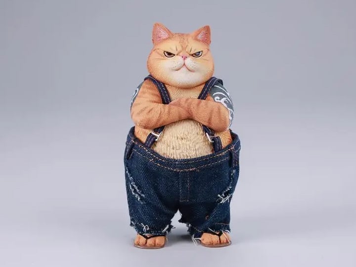 JxK.Studio Tough-Guy Cat (Ver. B) 4.5-Inch Resin Figure - View 2