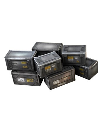 Extreme-Sets Multiverse Collection Rustic Crate Pack 1/12 Scale Cardboard Pop-Up Diorama