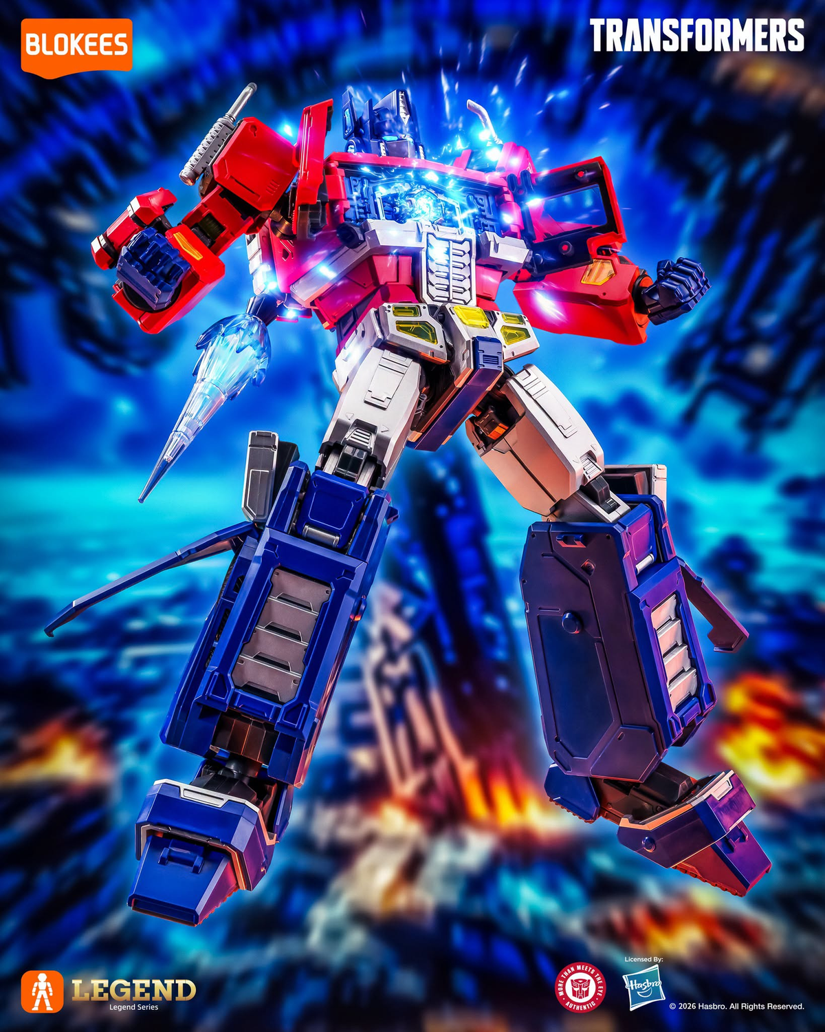 Blokees Transformers Action Edition 07 Optimus Prime (Ver.Evo) 7.9-Inch Model Kit - View 6