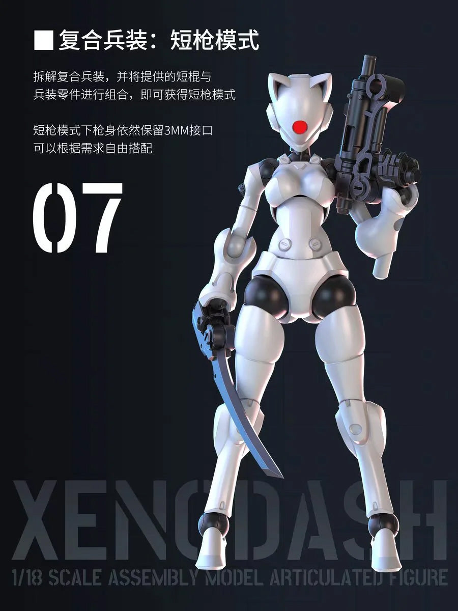 Sheik Mainland 3 Min Project Xenodash (Pink Ver.) 1/18 Scale Plastic Model Kit - View 10
