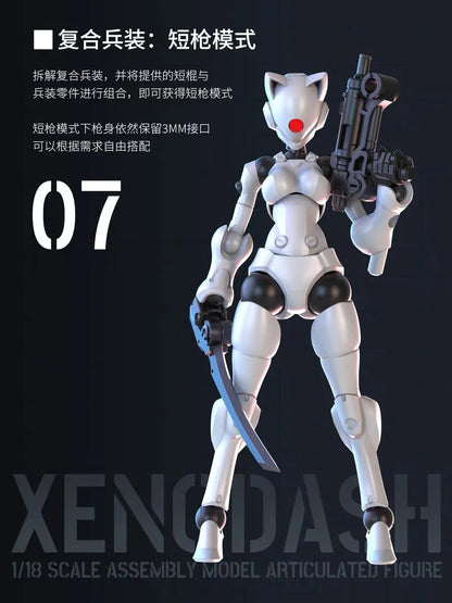 Sheik Mainland 3 Min Project Xenodash (Pink Ver.) 1/18 Scale Plastic Model Kit - View 10