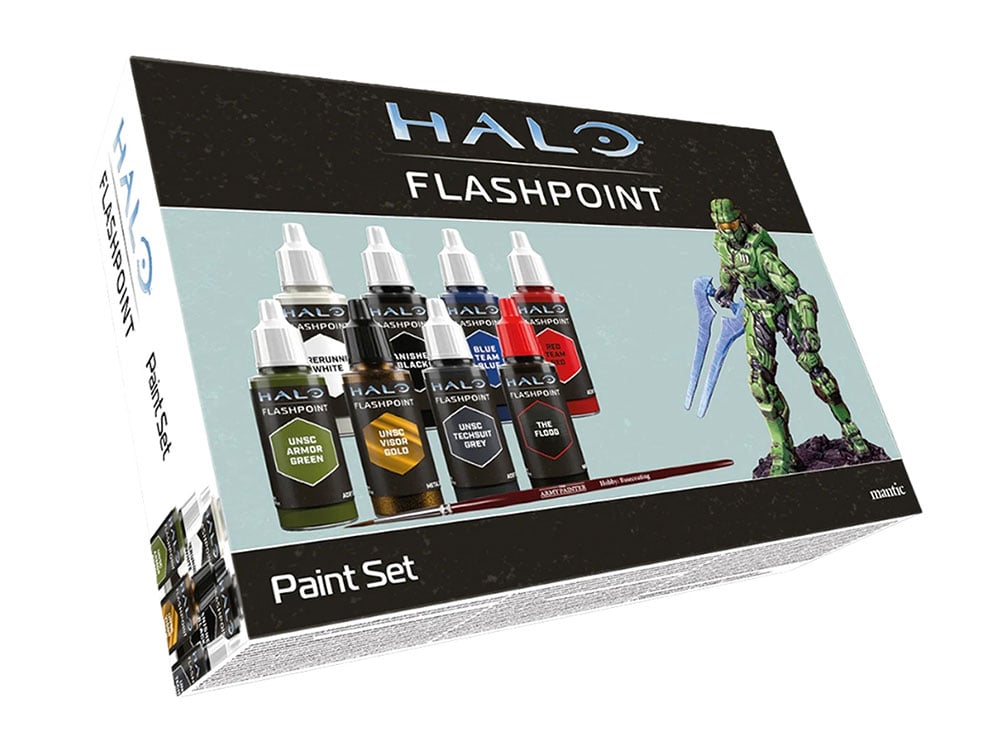 Mantic Games Halo: Flashpoint Paint Set with Master Chief Theme - View 2