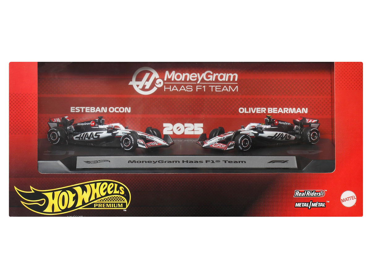 Hot Wheels Premium Formula 1 2025 MoneyGram Haas F1 Team Set (#31 and #87) 1/64 Die-Cast Model Cars - View 16
