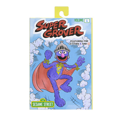 NECA Sesame Street Ultimate Super Grover Plastic Action Figure - View 22