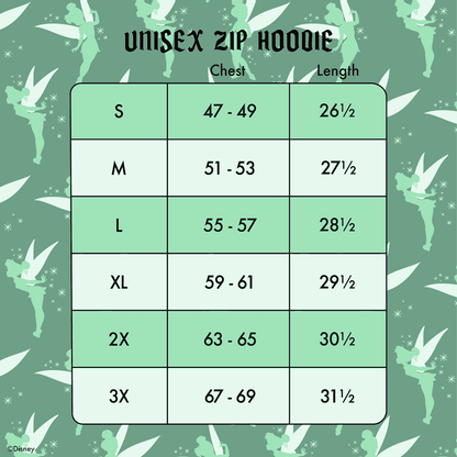 Loungefly Peter Pan Tinker Bell Zip-Up Hoodie Apparel - View 6