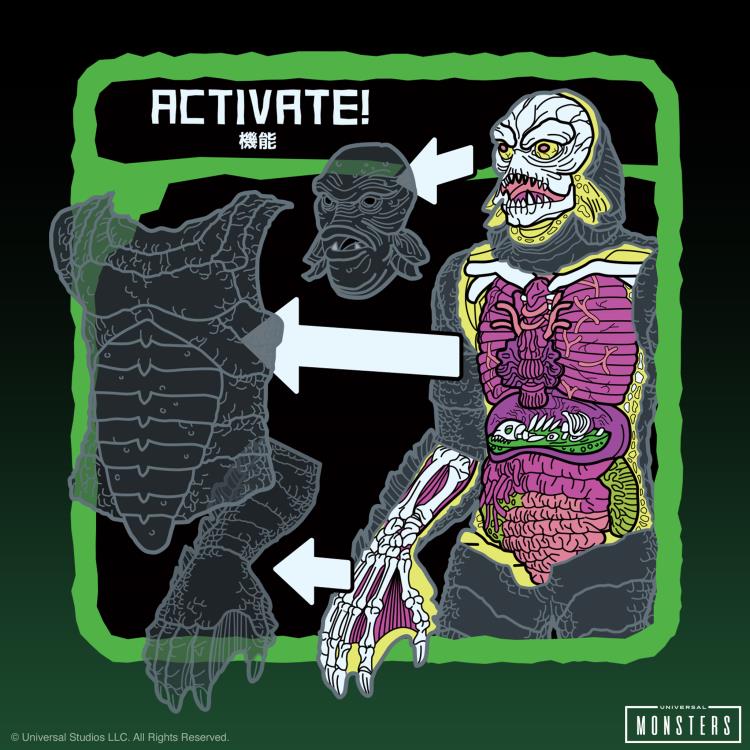 Super7 Universal Monsters Super Cyborg Creature from the Black Lagoon (Clear) Figure 11-Inch - View 8