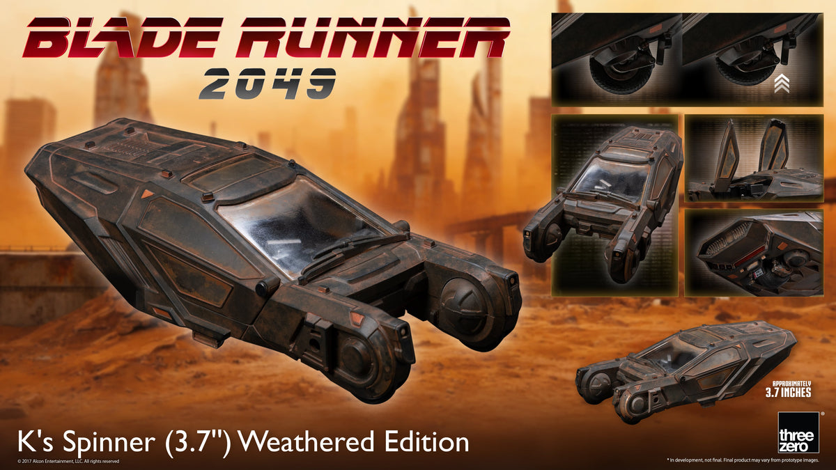 threezero Blade Runner 2049 K's Spinner Weathered Edition Exclusive Police Spinner Model - View 14