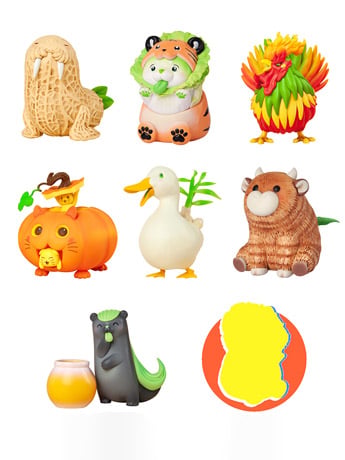 Dodowo Vegetable Fairy Series Vol. 2 Box of 6 Random 4-Inch Figures