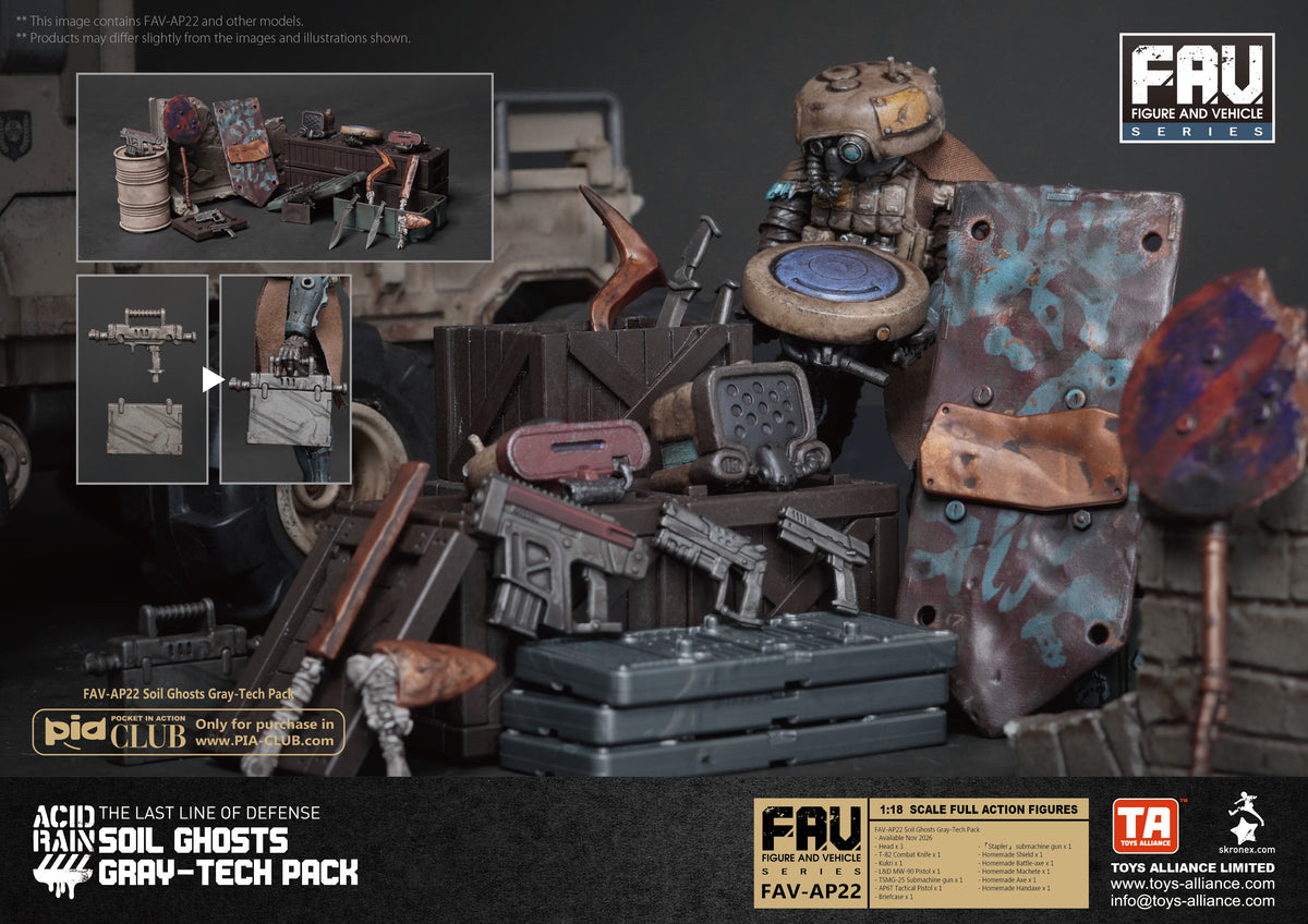 Toys Alliance Acid Rain FAV-AP22 Soil Ghosts Gray-Tech Accessory Pack - View 13