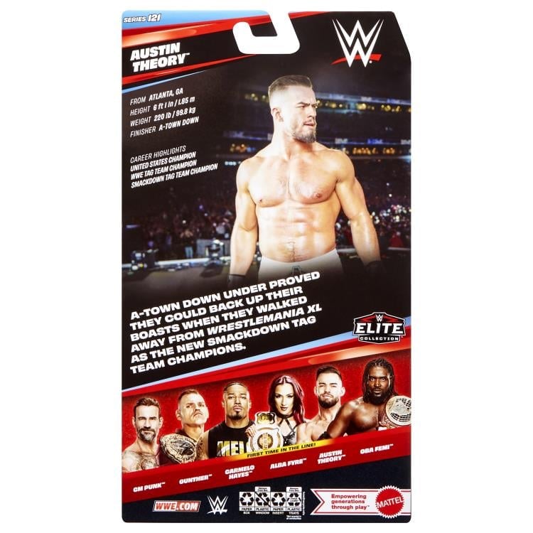 Mattel WWE Elite Collection Series 121 Austin Theory Action Figure - View 9