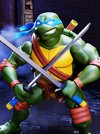 Super7 Teenage Mutant Ninja Turtles Ultimates! Leonardo (2003 Animated Series) Action Figure
