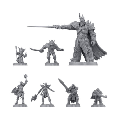 Hasbro Dungeons & Dragons x World of Warcraft Miniatures Set 2 with The Lich King - View 3