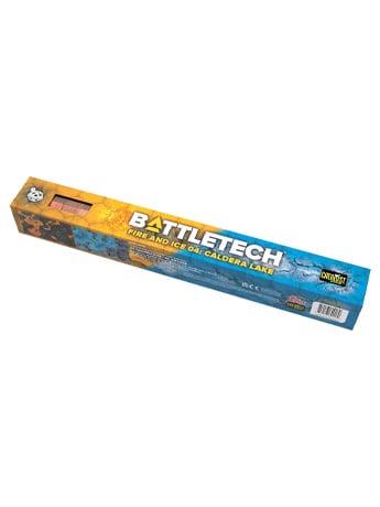 Catalyst Game Labs BattleTech BattleMat Fire and Ice 04 Caldera Lake 22-Inch Neoprene Map
