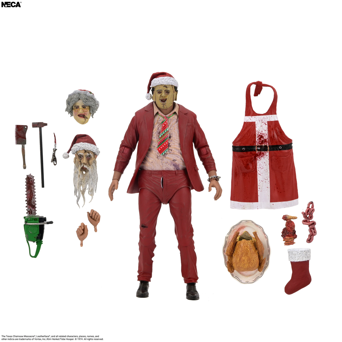 NECA The Texas Chainsaw Massacre Ultimate Santa Leatherface Action Figure - View 13