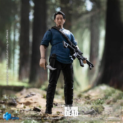 Hiya Toys The Walking Dead Exquisite Mini Series Glenn 1/18 Scale Action Figure 4-Inch - View 7