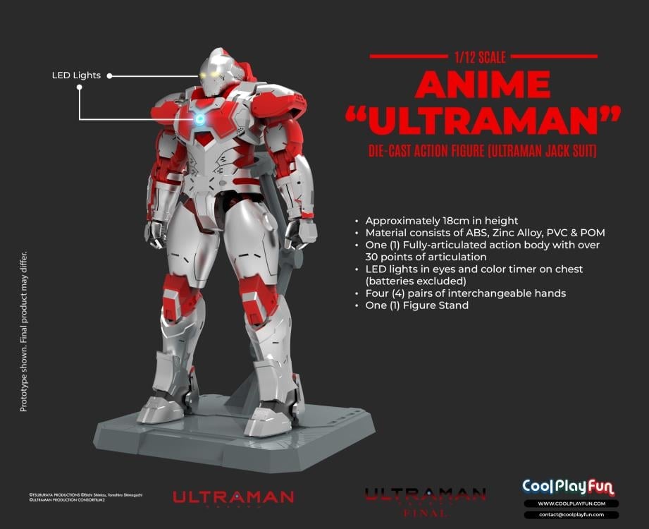 CoolPlayFun Ultraman (Jack Suit Ver.) 1/12 Scale Action Figure 7-Inch - View 5