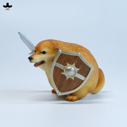 JxK.Studio Sword and Shield Dog (Ver. 2.0) 3.9-Inch Resin Figure - View 10