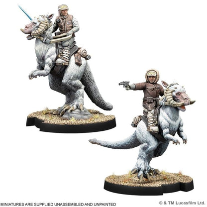 Atomic Mass Games Star Wars: Legion Captain Solo and Commander Skywalker on Tauntauns Expansion Miniatures - View 4